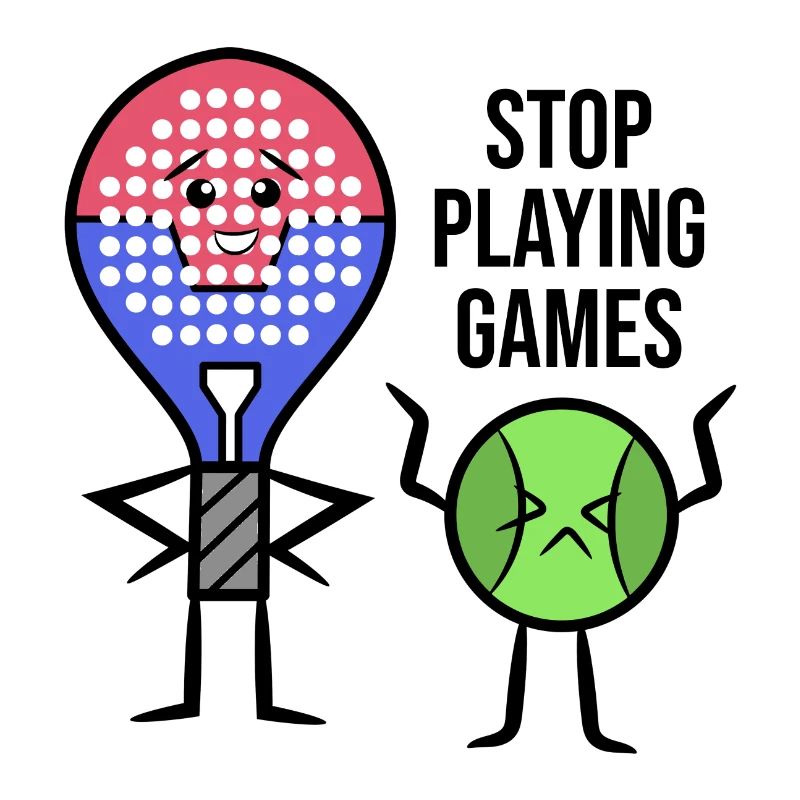 Padel Player Racket Statement Balls Padel Game