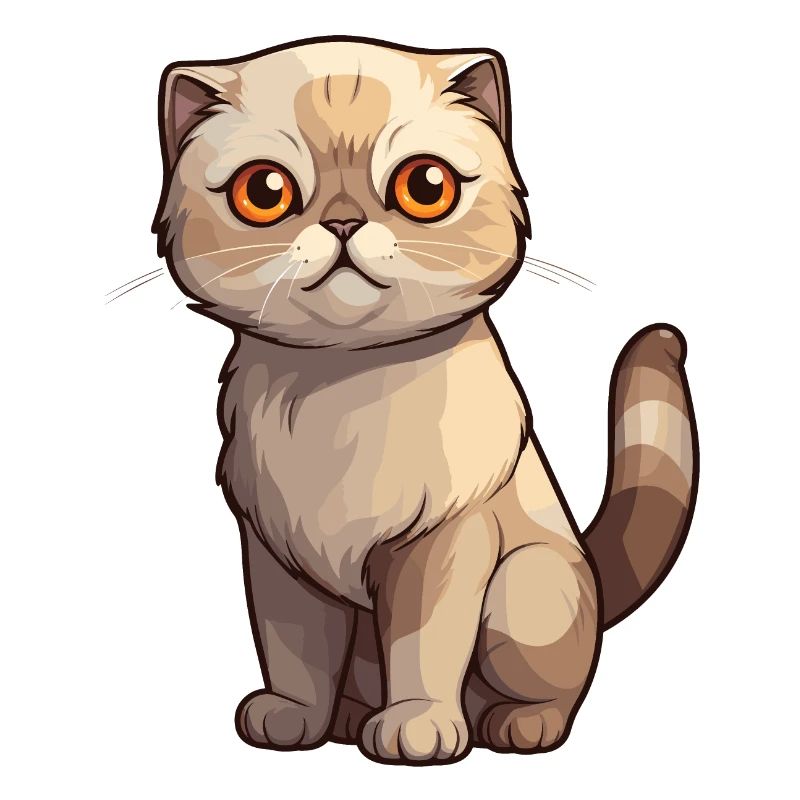 Bad-tempered Scottish Fold kitten