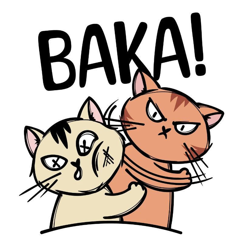 Baka Manga Katze Anime Comic Animation Spruch