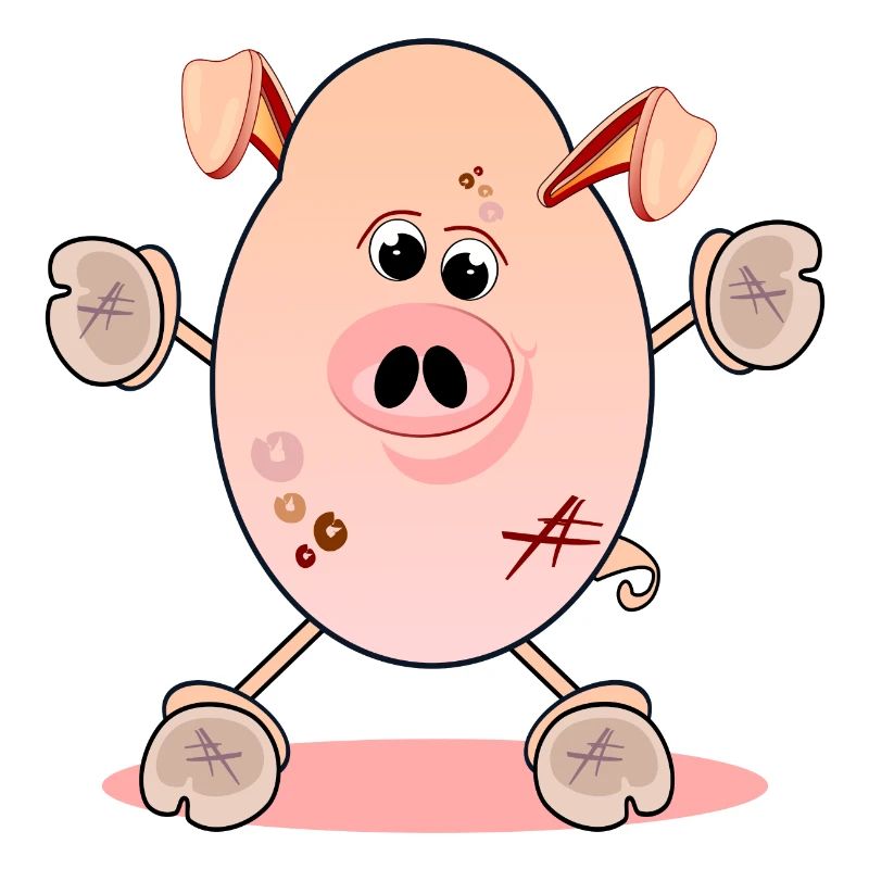 PIGGY - PIGLET ANIMAL ILLUSTRATIONS - SOW