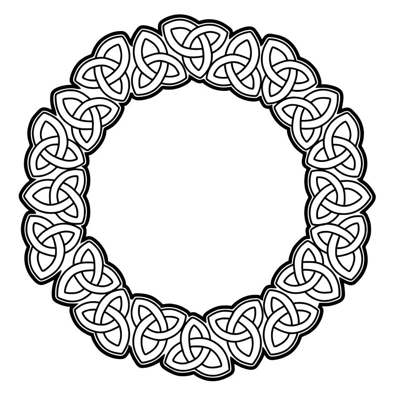 Triquetra Decorative Viking circle