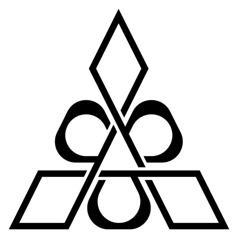 Abstract triangle and rings design