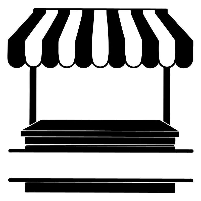 Logo de l’étal de marché transparent