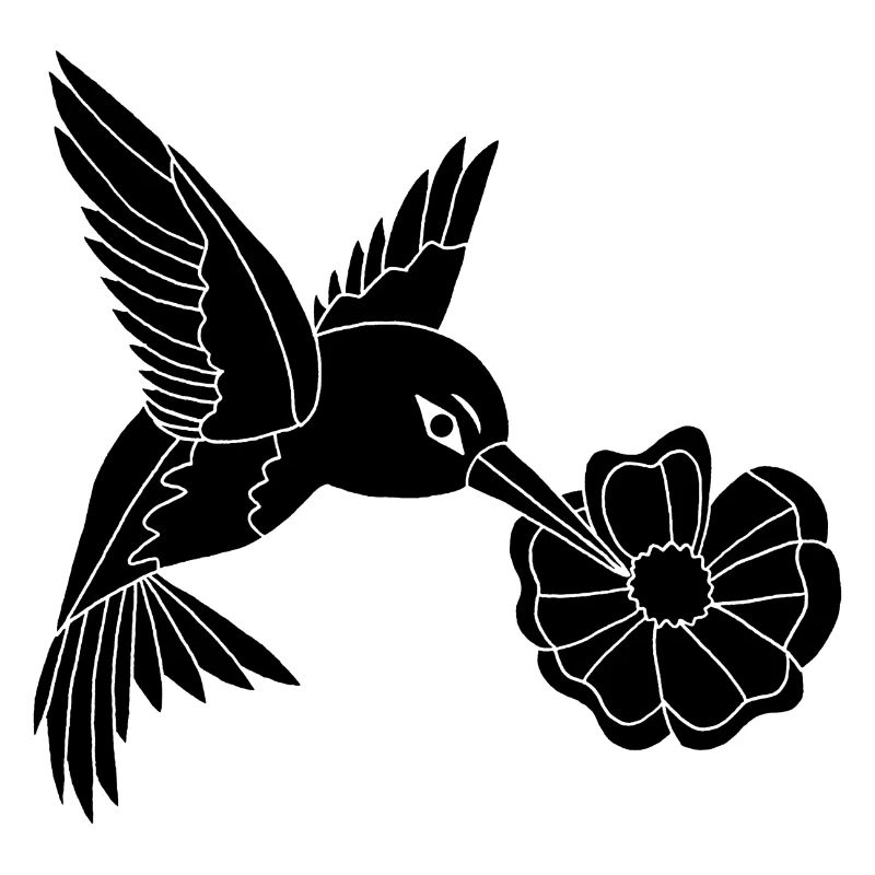 Black Foraging Bird