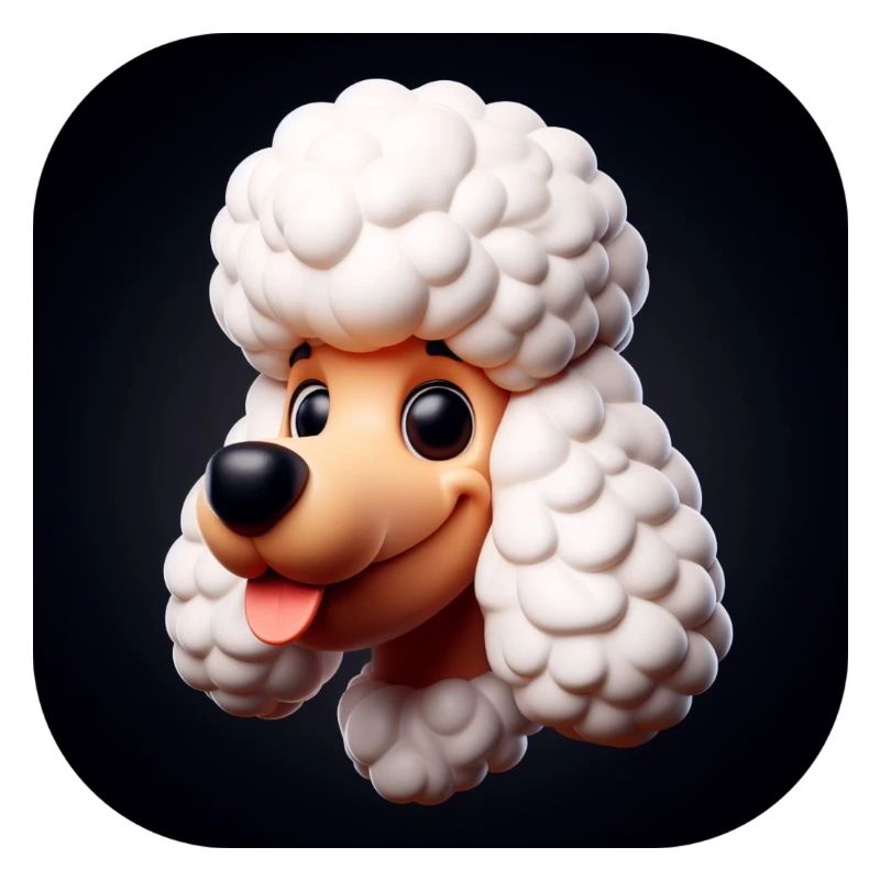 Chien caniche comique