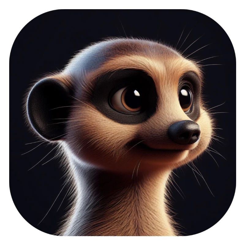 Suricate dans le style d’animation