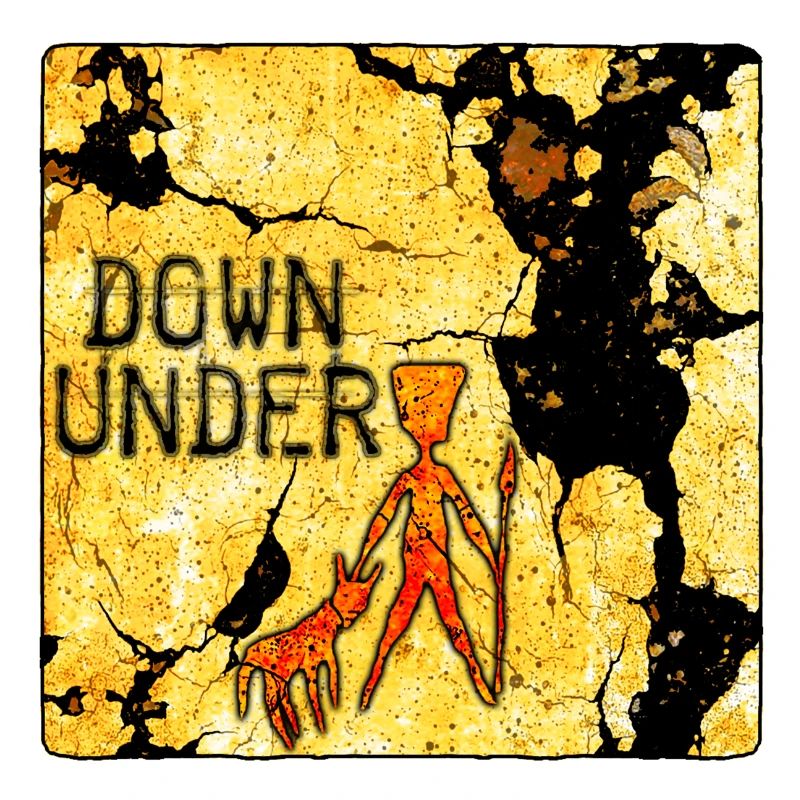 Earth Layer Art Print with Scratch Marks Australia