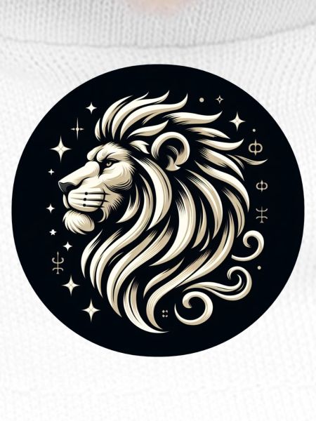 Lion Head Stars Drawn