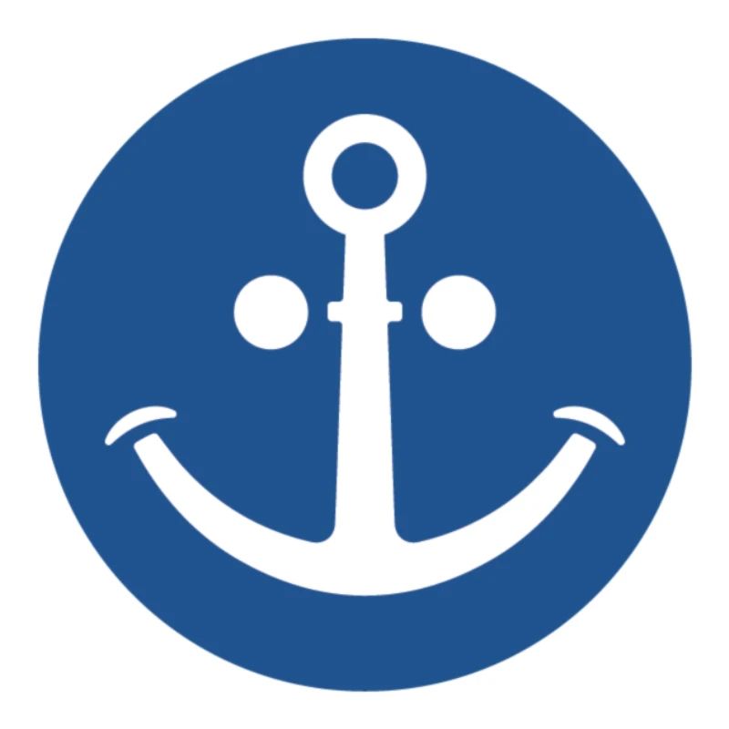 Ancre joyeuse (bleu foncé)