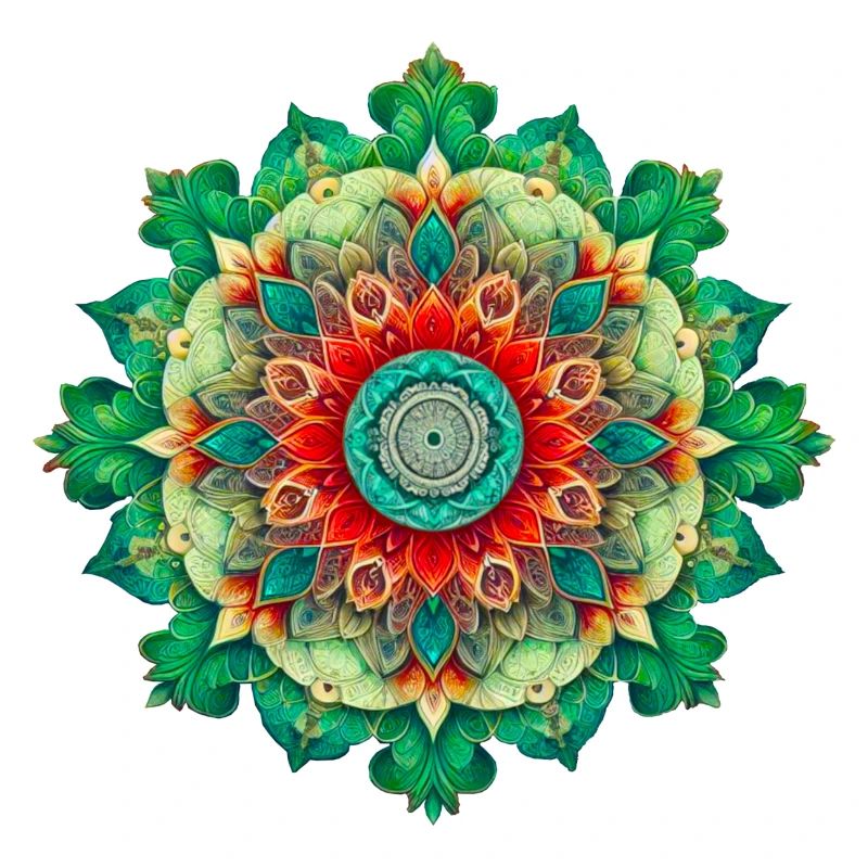 Mandala de Fleurs Kaléidoscope