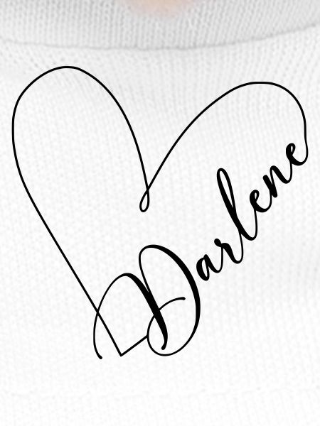 Darlene Name Heart Line