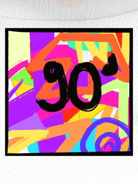Retro style 90s design