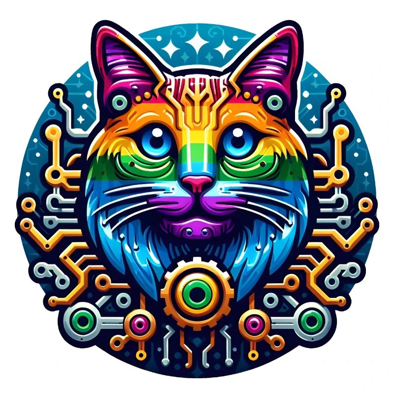 Mechanical Rainbow Cat