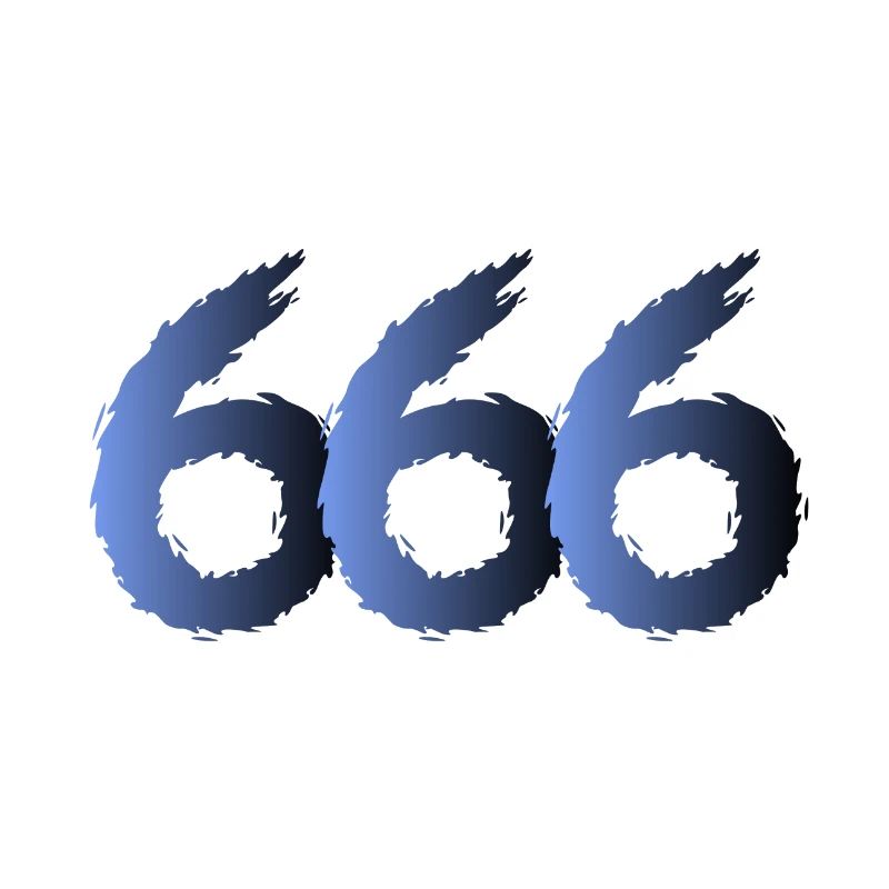 666 Symbole de Satan - Diable - Mal