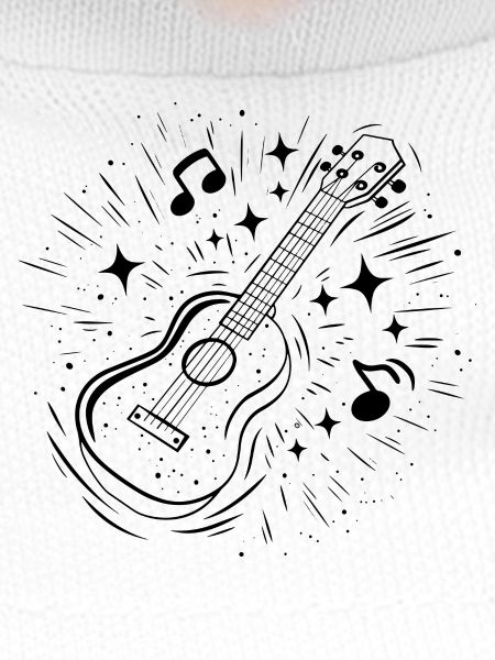 Ukulele Line Art