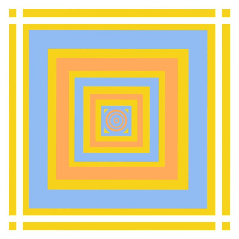 Motifs de jeu de couleurs géométriques