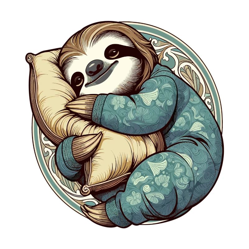 Sloth Sleeping Passion Gift