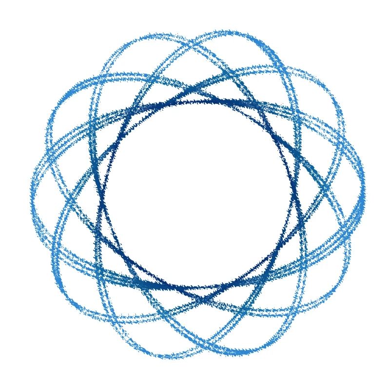 geometrical shape (mod.) crimped