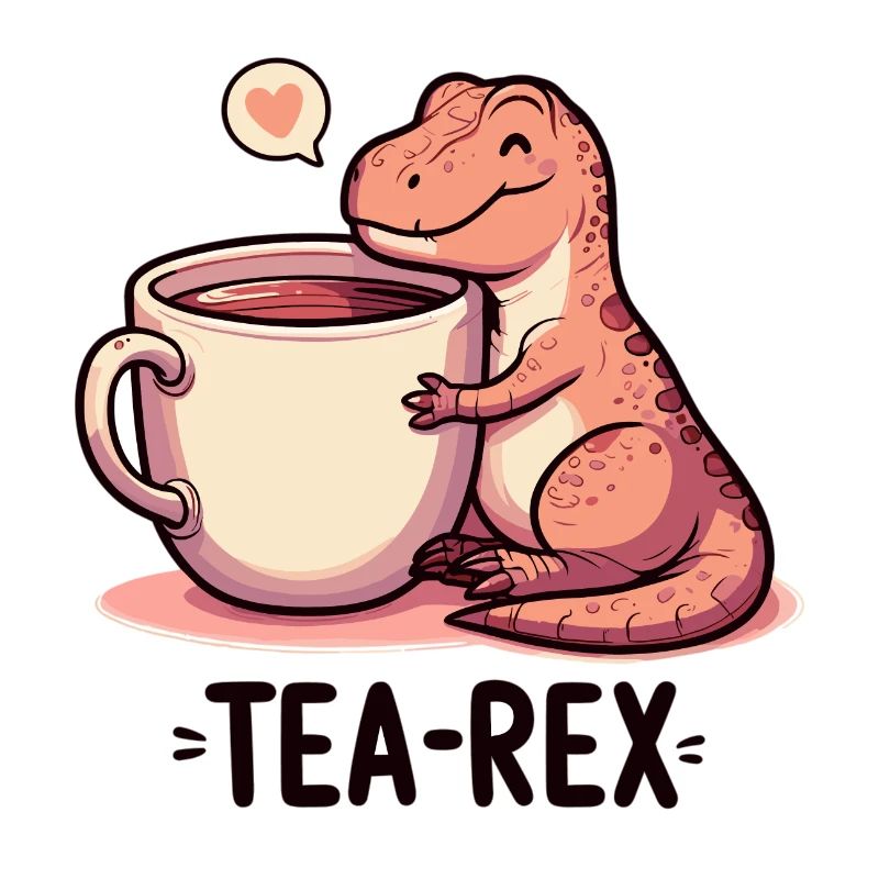 Tea Rex Tea Rex Tea Drinker Gift