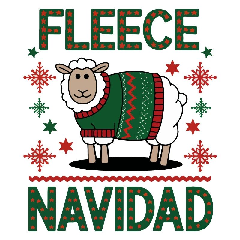 Festliches Schaf Weihnachten Pullover Design