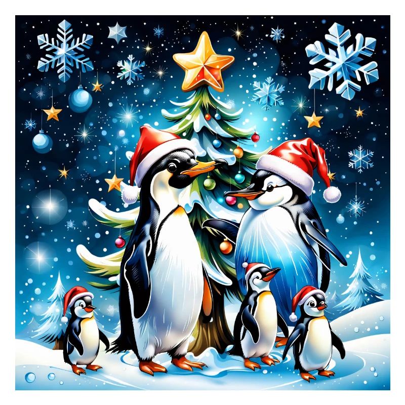 Pingouins mignons