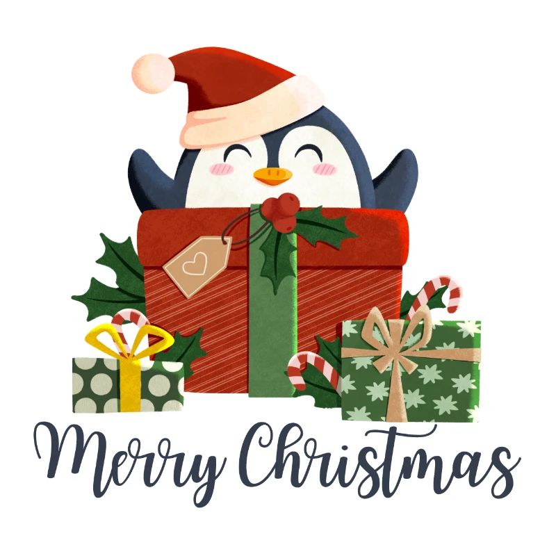 Joyeux Noël - Pingouin de Noël
