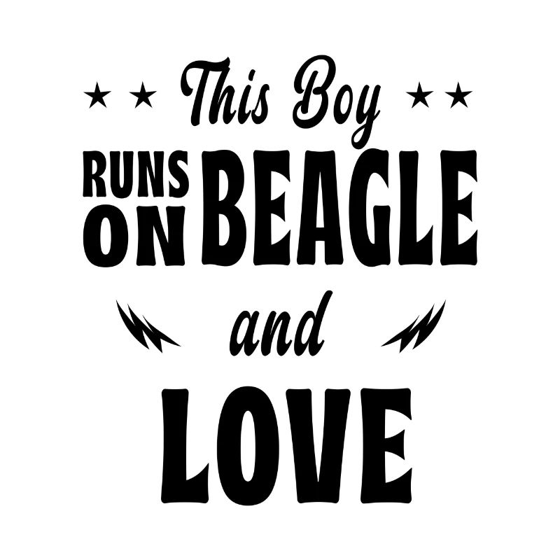 Ce design beagle pour garçon