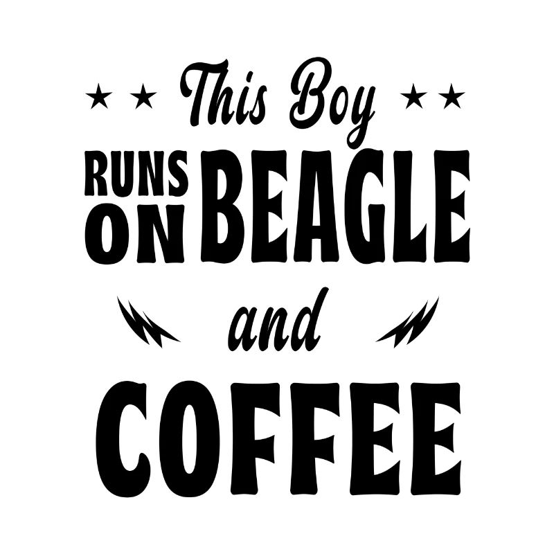 This boy beagle coffee design