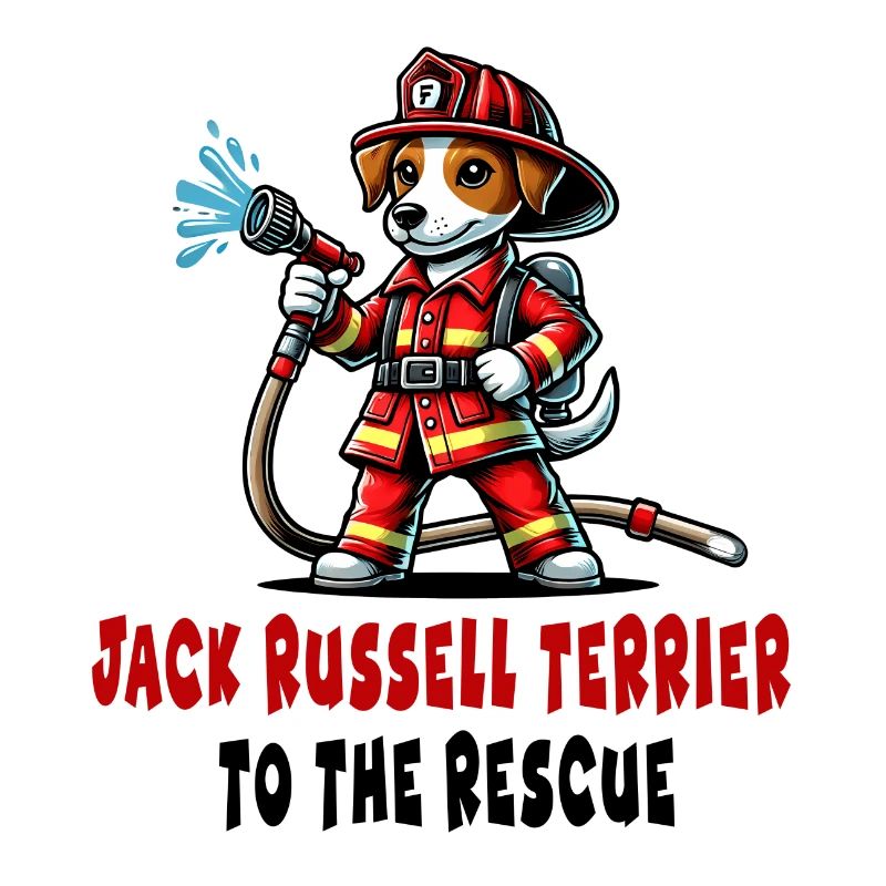 Jack Russell Terrier Fireman