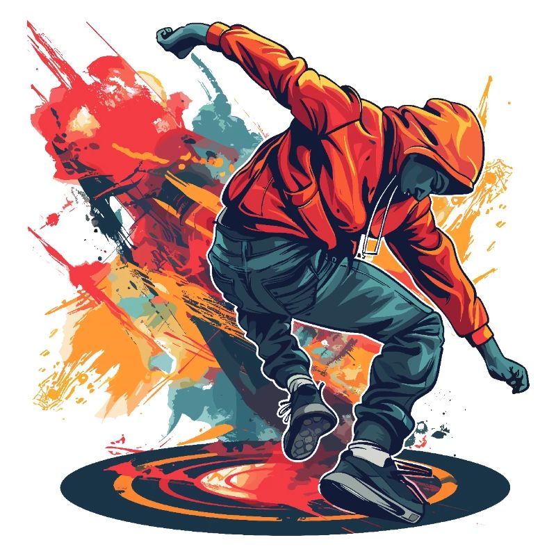 Breakdancer Graffiti
