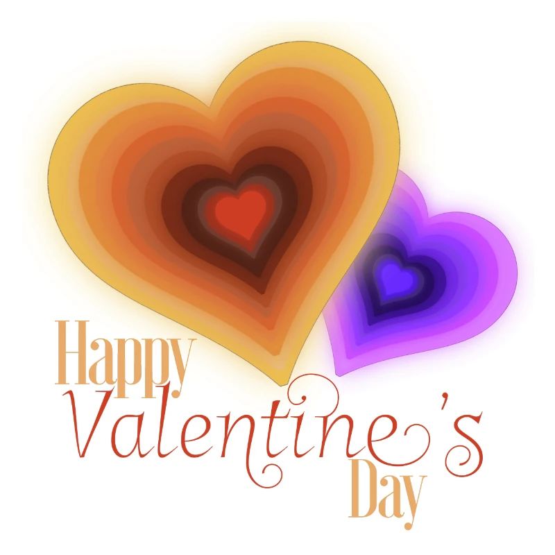 Saint Valentin - Coeurs Groovy Flash