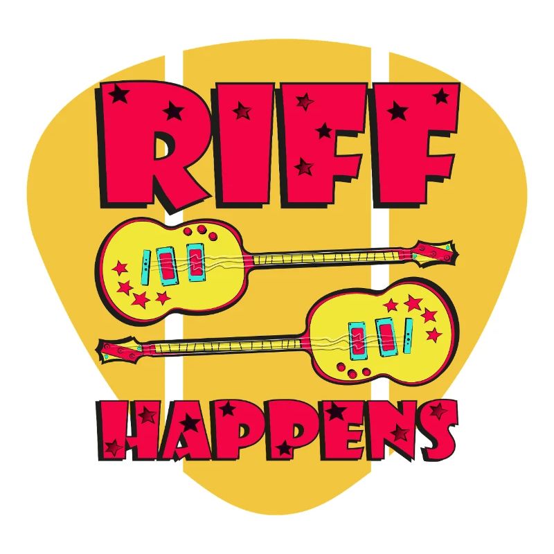 Riff Happens - Funny Comic-Style Guitars