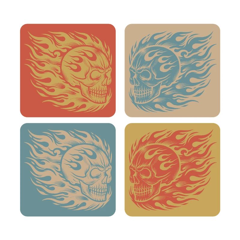 Flaming Skull – Biker & Rocker Style