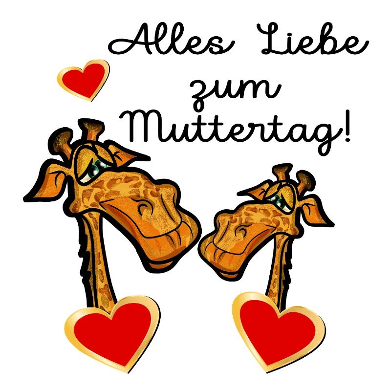 GESCHENKE ZUM MUTTERTAG MAMA KIND GIRAFFE