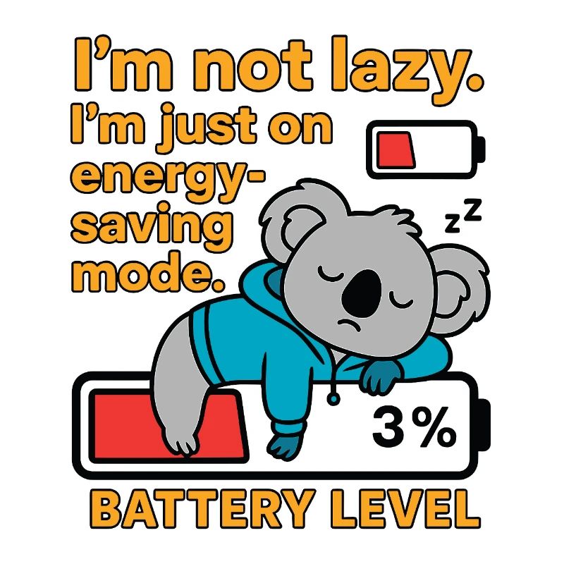Koala in energy-saving mode