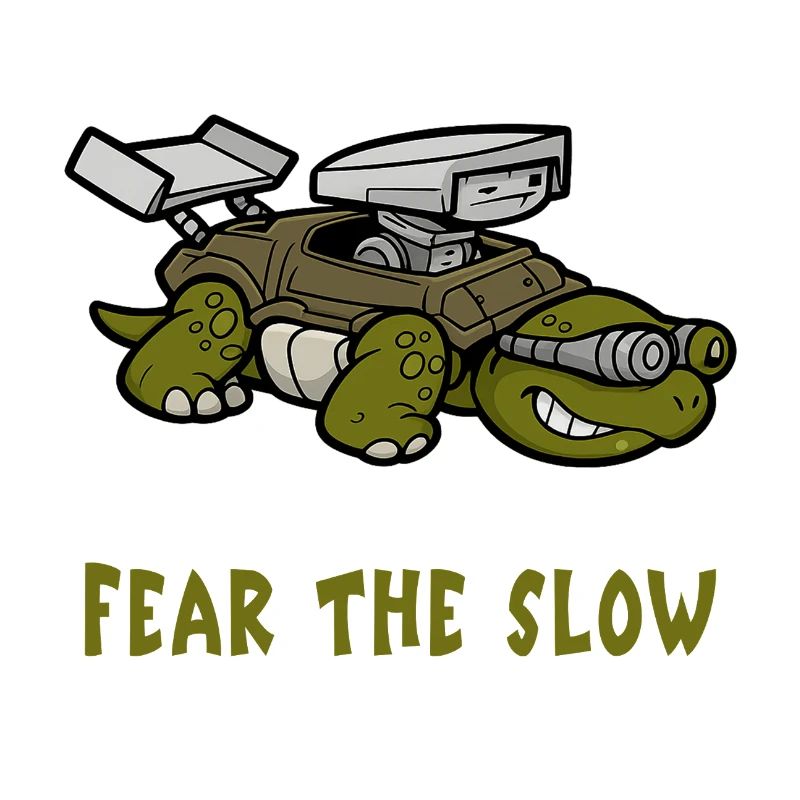 Angst vor der Langsamkeit Schildkröte