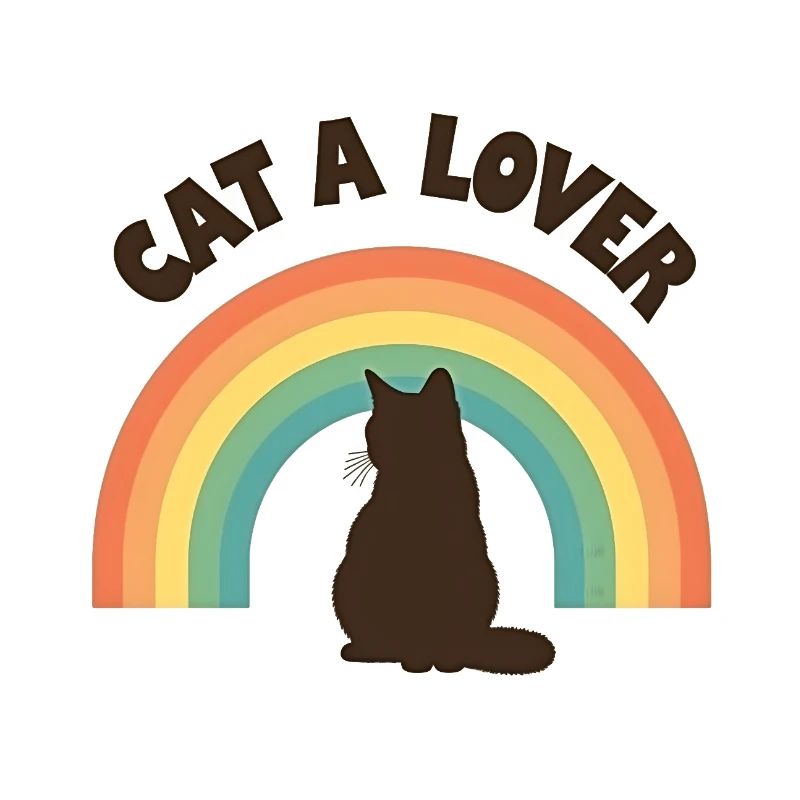 Regenbogen Liebe Katze