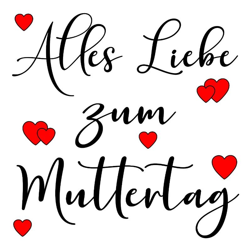 Alles Liebe zum Muttertag Sprüche - Herz