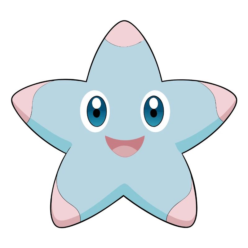 Cheerful and smiling starfish