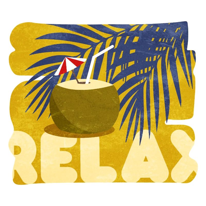 Relaxed, summer, comical, cocktail atmosphere