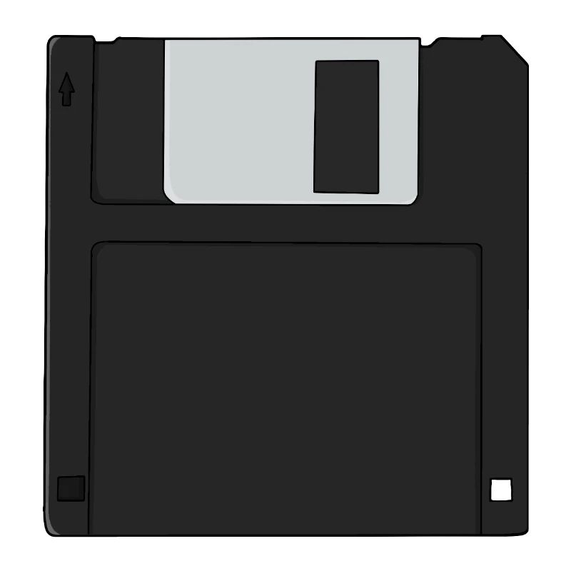 Nostalgic 3½ inch Diskette Retro Floppy Disk
