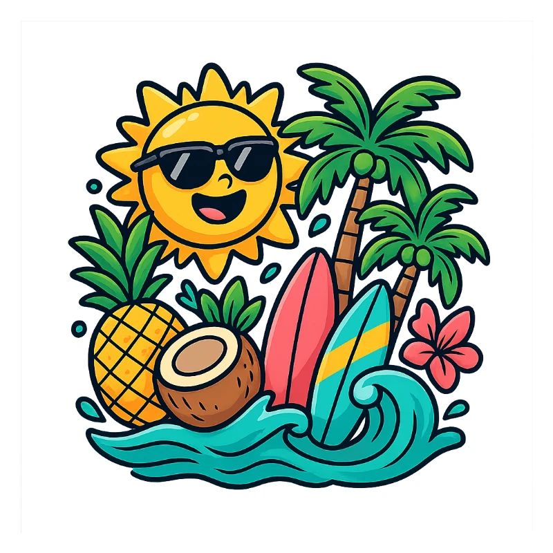 Sunny Beach Paradise Surf Design