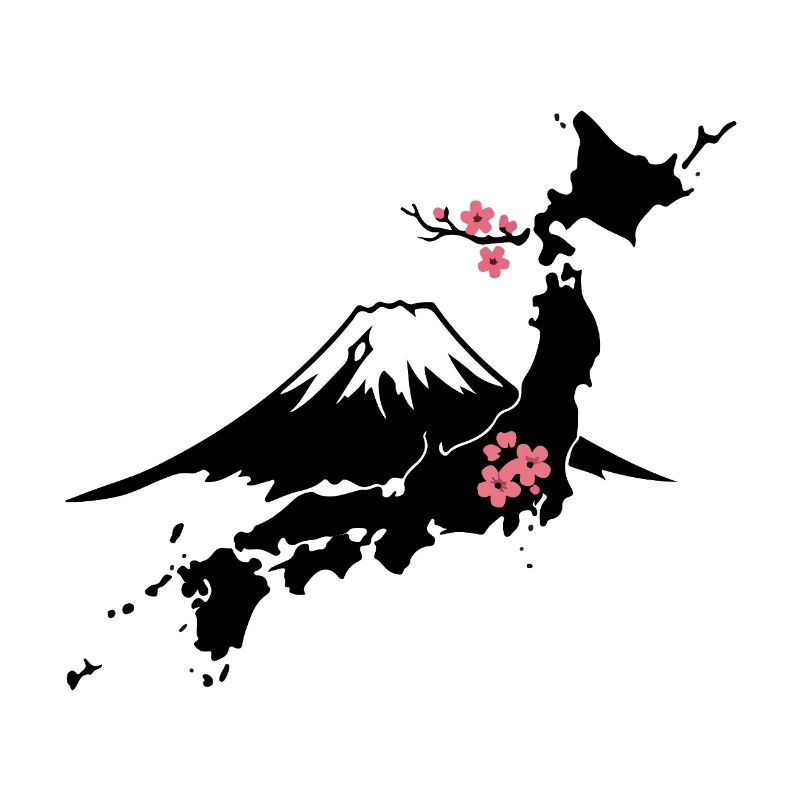 Mount Fuji with Cherry Blossoms