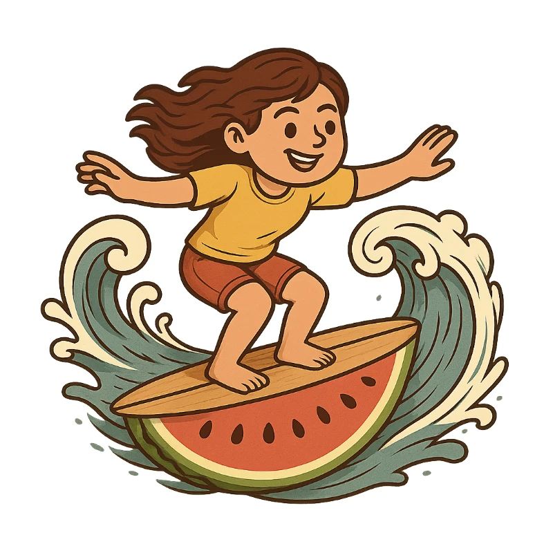 Surfergirl Pastèque