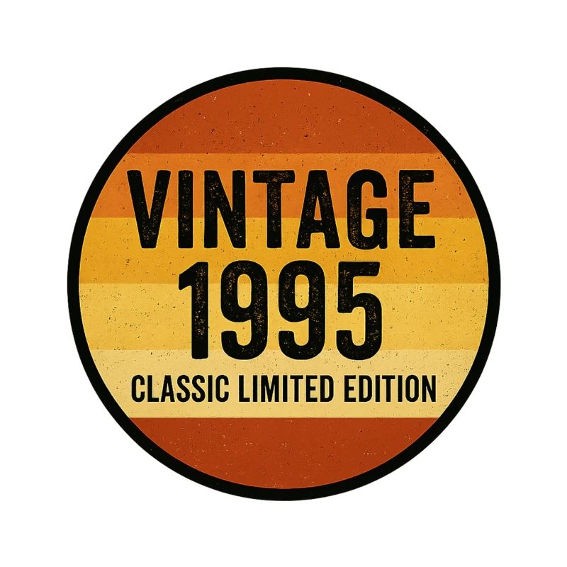 Millésime 1995 Classique Édition Limitée Rétro Coucher de soleil