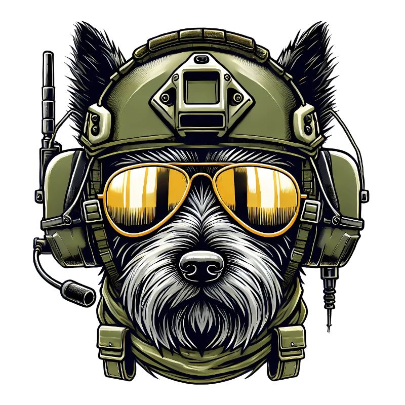 Scottish Terrier Military Design