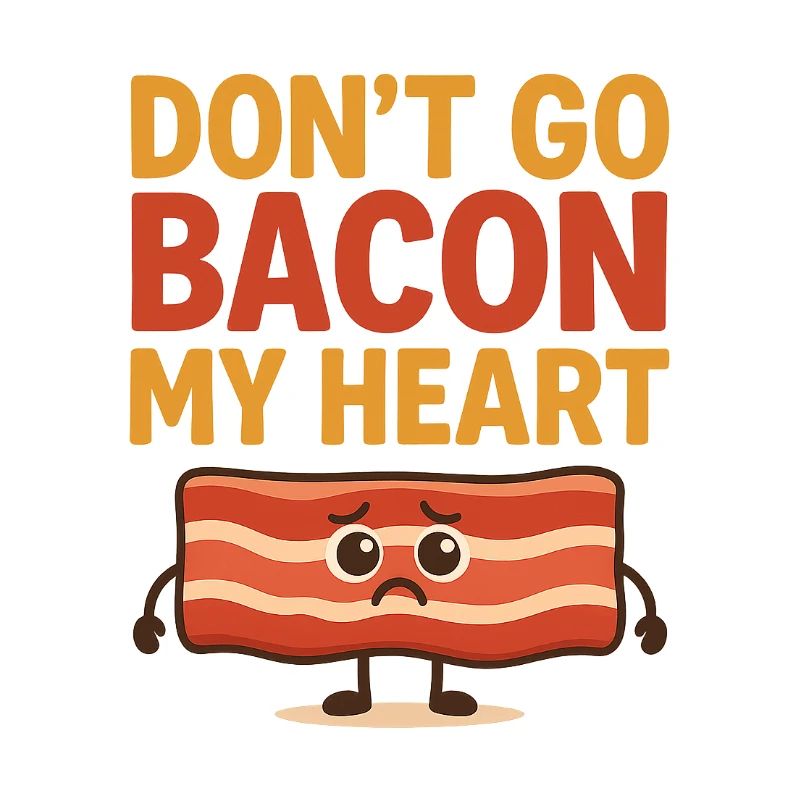 Bacon Heart Graffiti Design