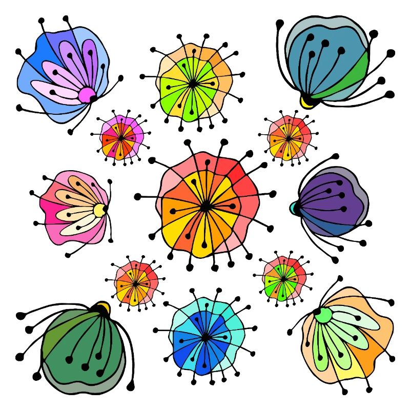 Colorful Abstract Butterfly Pattern