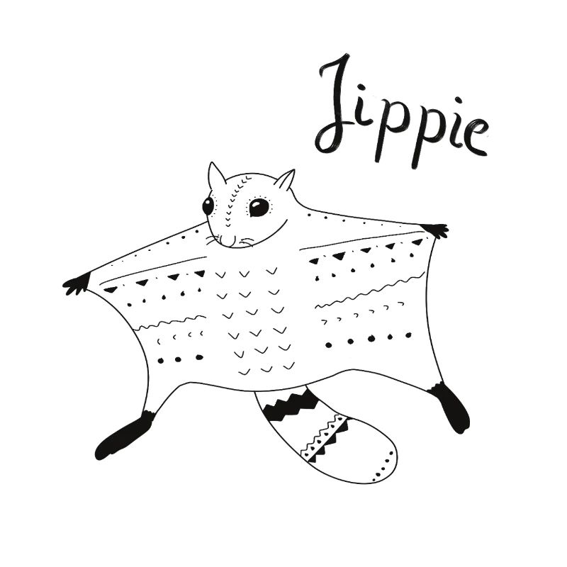 Flying squirrels approaching