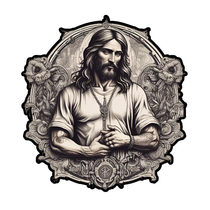 Saint Mary Artistic Illustration